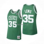 Maglia Boston Celtics Reggie Lewis NO 35 Mitchell & Ness 1987-88 Verde