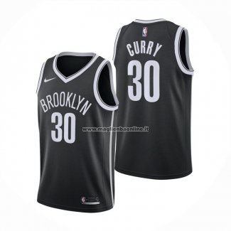 Maglia Brooklyn Nets Seth Curry NO 30 Icon 2021-22 Nero