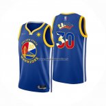 Maglia Golden State Warriors Stephen Curry NO 30 Filipino Blu