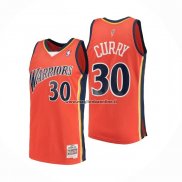 Maglia Golden State Warriors Stephen Curry NO 30 Mitchell & Ness 2009-10 Arancione