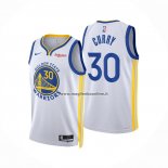 Maglia Golden State Warriors Stephen Curry NO 30 association 2022-23 Blanco