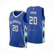 Maglia Milwaukee Bucks A.C. Green NO 20 Classic 2022-23 Violeta