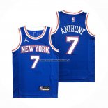 Maglia New York Knicks Carmelo Anthony NO 7 Statement 2020-21 Blu