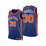 Maglia New York Knicks Julius Randle NO 30 Citta 2023-24 Blu