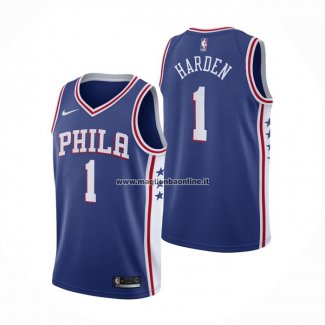 Maglia Philadelphia 76ers James Harden NO 1 Icon Blu