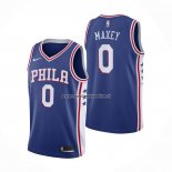 Maglia Philadelphia 76ers Tyrese Maxey NO 0 Icon Blu