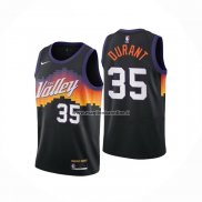 Maglia Phoenix Suns Kevin Durant NO 35 Citta 2020-21 Nero