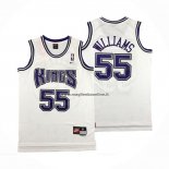Maglia Sacramento Kings Jason Williams NO 55 Retro Bianco