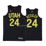 Maglia Utah Jazz Walker Kessler NO 24 Statement 2022-23 Negro