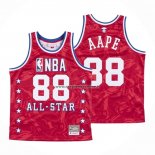 Maglia All Star 1988 Aape x Mitchell & Ness Rosso