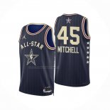 Maglia All Star 2024 Cleveland Cavaliers Donovan Mitchell NO 45 Blu