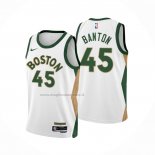 Maglia Boston Celtics Dalano Banton NO 45 Citta 2023-24 Bianco