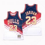 Maglia Chicago Bulls Michael Jordan NO 23 Mitchell & Ness Nero Rosso