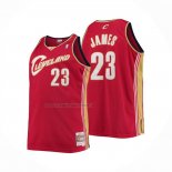 Maglia Cleveland Cavaliers LeBron James NO 23 Mitchell & Ness 2003-04 Rosso