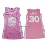 Maglia Donna Golden State Warriors Stephen Curry NO 30 Icon Rosa