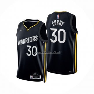 Maglia Golden State Warriors Stephen Curry NO 30 Select Series 2022 Nero