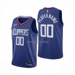 Maglia Los Angeles Clippers Personalizzate Icon 2020-21 Blu