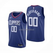 Maglia Los Angeles Clippers Personalizzate Icon 2020-21 Blu