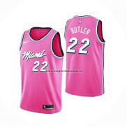 Maglia Miami Heat Jimmy Butler NO 22 Earned 2019 Rosa