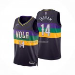 Maglia New Orleans Pelicans Brandon Ingram NO 14 Citta 2022-23 Viola