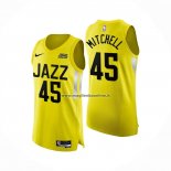 Maglia Utah Jazz Donovan Mitchell NO 45 Icon Autentico 2022-23 Giallo
