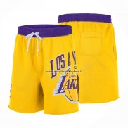Pantaloncini Los Angeles Lakers Big Logo Just Don Giallo
