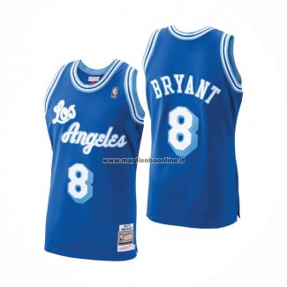 Maglia Los Angeles Lakers Kobe Bryant NO 8 Retro Blu