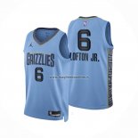 Maglia Memphis Grizzlies Kenneth Lofton JR. NO 6 Statement 2022-23 Blu