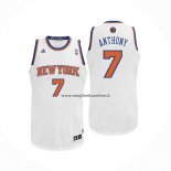 Maglia New York Knicks Carmelo Anthony NO 7 Bianco