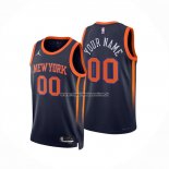 Maglia New York Knicks Personalizada Statement 2022-23 Negro