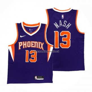 Maglia Phoenix Suns Steve Nash NO 13 Icon Viola