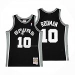 Maglia San Antonio Spurs Dennis Rodman NO 10 Mitchell & Ness 1993-94 Nero