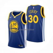 Maglia Golden State Warriors Stephen Curry NO 30 Icon Blu