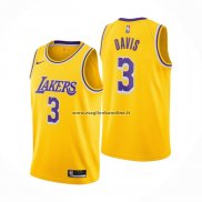 Maglia Los Angeles Lakers Anthony Davis NO 3 Icon 2020-21 Giallo