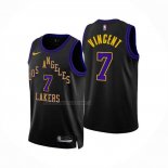 Maglia Los Angeles Lakers Gabe Vincent NO 7 Citta 2023-24 Nero