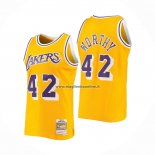 Maglia Los Angeles Lakers James Worthy NO 42 Mitchell & Ness 1984-85 Giallo