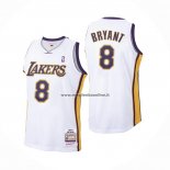 Maglia Los Angeles Lakers Kobe Bryant NO 8 Mitchell & Ness 2003-04 Bianco