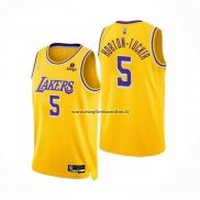 Maglia Los Angeles Lakers Talen Horton-Tucker NO 5 75th Anniversary 2021-22 Giallo