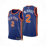 Maglia New York Knicks Miles Mcbride NO 2 Citta 2023-24 Blu
