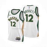 Maglia Boston Celtics Oshae Brissett NO 12 Citta 2023-24 Bianco