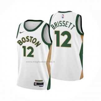 Maglia Boston Celtics Oshae Brissett NO 12 Citta 2023-24 Bianco