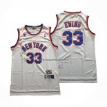 Maglia New York Knicks Patrick Ewing NO 33 Retro Bianco