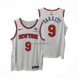 Maglia New York Knicks RJ Barrett NO 9 Association Autentico Bianco