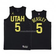 Maglia Utah Jazz Malik Beasley NO 5 Statement 2022-23 Negro