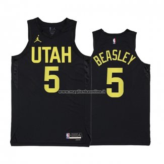 Maglia Utah Jazz Malik Beasley NO 5 Statement 2022-23 Negro