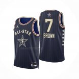 Maglia All Star 2024 Boston Celtics Jaylen Brown NO 7 Blu