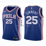 Maglia Bambino Philadelphia 76ers Ben Simmons NO 25 Icon 2017-18 Blu