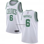 Maglia Boston Celtics Bill Russell NO 6 Association Blanco