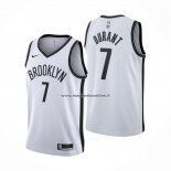 Maglia Brooklyn Nets Kevin Durant NO 7 Association 2020-21 Bianco