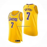 Maglia Los Angeles Lakers Carmelo Anthony NO 7 Icon Autentico Giallo